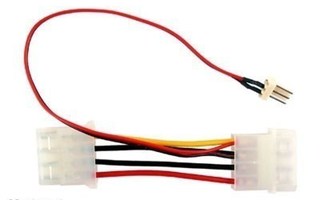 Revoltec tuulettimen adapteri 3-pin to 4-pin muuntaja, 13cm