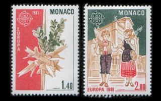 Monaco 1473-4 ** Europa (1981)