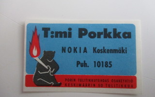 TT ETIKETTI - NOKIA T:mi PORKKA  T-0373