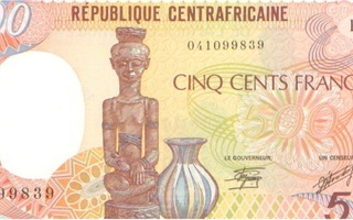 Keski-Afrikka 500 fr 1987