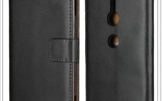 Sony Xperia XZ2 - Musta Premium lompakko-suojakuori #24713