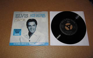 Elvis Presley 7" Love Letters/Come What May,PS v.1966