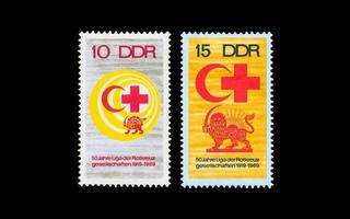 DDR 1466-7 ** Punainen risti (1969)