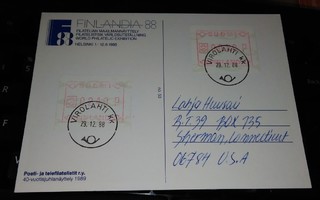 Virolahti kk - Usa frama kortti 1988 PK500/11