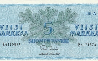 Suomi  51 markkaa 1963    Litt. A  E6175874