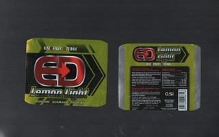 ED Lemon Loght - Energy Drink Etiketti .  2005