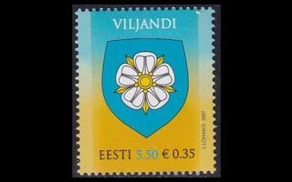 Eesti 597 ** Viljandin kaupungin vaakuna (2007)