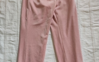 116 Lindex velour housut roosa uudet