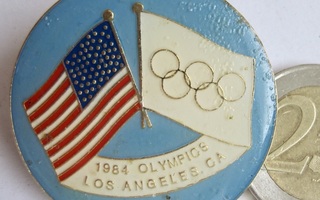VANHA Merkki USA Olympia 1984 Los Angeles ISO KOMEA Messinki