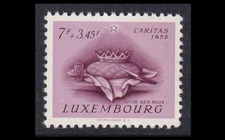 Luxemburg 546 ** Caritas 7 + 3.45 Fr (1955)