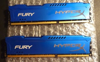 Kingston Hyper x fury 2x8gb ddr3 muisti