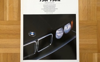 Värikartta BMW E32 750i 750 iL 1988 esite 7-sarja