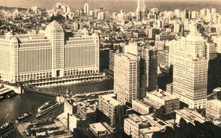 Vanha iso postikortti 1930-40 lukua, Chicago