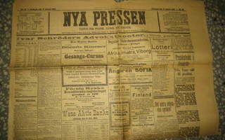 Sanomalehti  Nya Pressen 18.1.1895