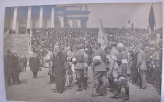 VANHA Valokuva Mannerheim ym Helsinki 1918 Vapaussota