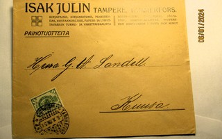1909 Tampere  Isak Julin painotuote