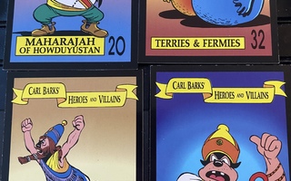 Carl Barks -keräilykortit 4 kpl