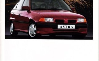 Opel Astra lisävarusteet -esite, 1991