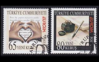 Turkki 3663-4 o Europa kirje (2008)