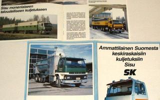 1985 Sisu SK kuorma-auto esite - KUIN UUSI  16 siv