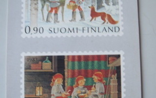 Postimerkkikortti:v. 1982 joulupostimerkit/ kulkematon