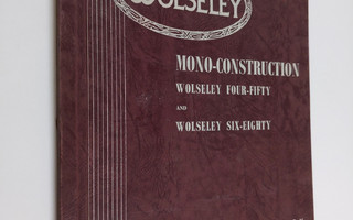 Morris Motors Ltd : Wolseley Mono-construction : A Manual...