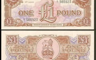 British Armed Forces 1 pound 1956 UNC ALE!