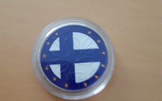 Suomi 2 euroa Risuraha väritetty
