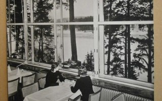 Hämeenlinna, hotelli Aulanko, ravintolan sisätilat, p. 1942