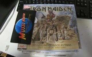 IRON MAIDEN - SOMEWHERE BACK IN TIME CD JAPANI PAINOS UUSI