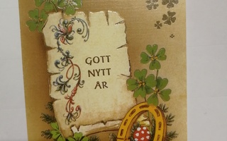 Vanha,Ruotsin kielinen,kortti,käyttämätön.