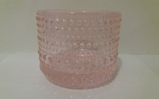 Kastehelmi kynttilälyhty Iittala vaalea pinkki