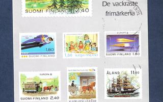 Postimerkkikortti: Kauneimmat postimerkit 1988..kulkenut