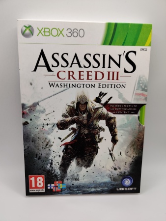 Assassins creed 3 Washington edition - Xbox 360 peli 