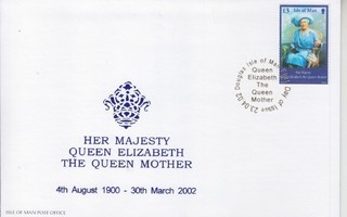 Isle of Man  FDC queen Mother