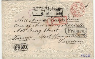 1866 maksettu korukirje Lontooseen