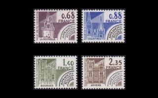 Ranska 2163-6 ** Historiallisia rakennuksia (1979)