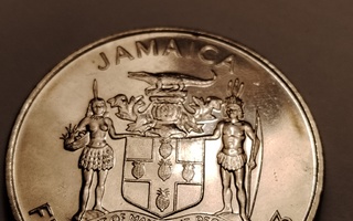 Jamaica 5 Dollars 1993, käytetty