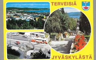 Jyväskylä portaat vanha linja-auto ilmakuva kulk. 1983