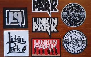 Linkin Park kangasmerkkisetti (7 kpl erilaisia)