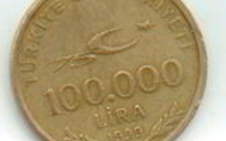 Turkki 100 000 lira 1999