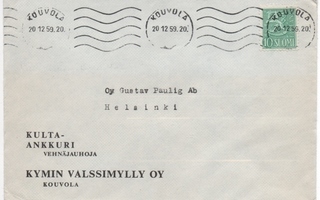 Kouvola firmakuori Kymin Valssimylly oy 1959