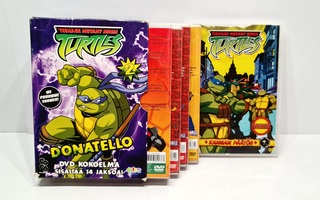 5kpl Turtles DVD-levyjä
