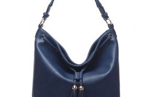 Blue Nicely Shaped Tassel Bag
