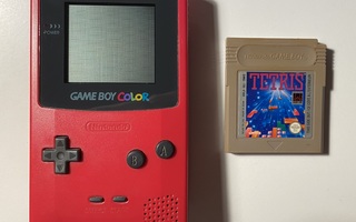 Gameboy Color (Punainen) + Tetris -peli