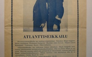 Atlantinseikkailu-elokuvan käsiohjelma 1935, Bio Maxim