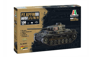 ITALERI 1/56 Pz.Kpfw. III Ausf. J/L/M/N (UUSI)