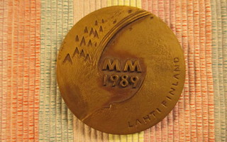 MM 1989 Lahti mitali .Suunn. Koskela 1989.