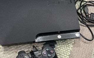 Sony Playstation 3 Slim  + johdot + ohjain