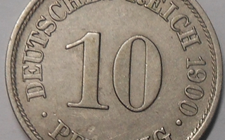 Saksa. 10 pfennig 1900A.